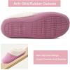 imageULTRAIDEAS Womens Lambhug Comfy Fleece House Slippers Memory Foam Slipon House Shoes Indoor OutdoorPink