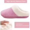 imageULTRAIDEAS Womens Lambhug Comfy Fleece House Slippers Memory Foam Slipon House Shoes Indoor OutdoorPink