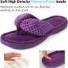 imageULTRAIDEAS Womens Popcorn Flip Flop House Slipper with Memory FoamViolet
