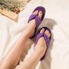 imageULTRAIDEAS Womens Popcorn Flip Flop House Slipper with Memory FoamViolet