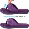imageULTRAIDEAS Womens Popcorn Flip Flop House Slipper with Memory FoamViolet