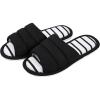 imageshevalues Open Toe House Slippers for Women Men Soft Cotton Indoor Shoes Memory Foam Slip On bedroom SlippersBlack