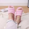 imageshevalues Open Toe House Slippers for Women Men Soft Cotton Indoor Shoes Memory Foam Slip On bedroom SlippersDark Pink