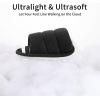 imageshevalues Open Toe House Slippers for Women Men Soft Cotton Indoor Shoes Memory Foam Slip On bedroom SlippersMatt Black