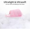 imageshevalues Open Toe House Slippers for Women Men Soft Cotton Indoor Shoes Memory Foam Slip On bedroom SlippersPink