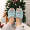 imageshevalues Open Toe House Slippers for Women Men Soft Cotton Indoor Shoes Memory Foam Slip On bedroom SlippersTeal