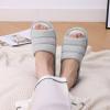 imageshevalues Open Toe House Slippers for Women Men Soft Cotton Indoor Shoes Memory Foam Slip On bedroom SlippersUpdate Grey