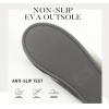 imageParlovable Womens Fuzzy Slippers Memory Foam Suede House Slippers Faux Fur Indoor Outdoor ShoesGrey