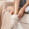 imageParlovable Womens Fuzzy Slippers Memory Foam Suede House Slippers Faux Fur Indoor Outdoor ShoesWhite