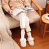 imageParlovable Womens Fuzzy Slippers Memory Foam Suede House Slippers Faux Fur Indoor Outdoor ShoesWhite