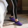imageULTRAIDEAS Womens Cozy FleeceLined Memory Foam Slippers with AntiSlip Rubber Sole for IndoorOutdoorRoyal Purple