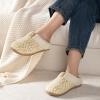 imageULTRAIDEAS Womens Indoor Bedroom Slipper with Memory Foam Gift for Women WoolLike House Shoe with AntiSkid Rubber Sole for LadiesBeige