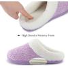imageULTRAIDEAS Womens Indoor Bedroom Slipper with Memory Foam Gift for Women WoolLike House Shoe with AntiSkid Rubber Sole for LadiesLavender