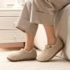 imageULTRAIDEAS Womens Indoor Loafer House Slippers with Memory Foam Ladies Warm Closed Back House Shoes with NonSlip Outdoor Rubber SoleClay