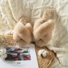imageParlovable Womens Fuzzy Slippers Comfy Cross Band House Shoes Memory Foam Open Toe Indoor Gifts for LadiesCamel