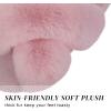 imageParlovable Womens Fuzzy Slippers Comfy Cross Band House Shoes Memory Foam Open Toe Indoor Gifts for LadiesLight Pink