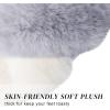 imageParlovable Womens Fuzzy Slippers Comfy Cross Band House Shoes Memory Foam Open Toe Indoor Gifts for LadiesWhiteGrey