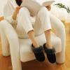 imageParlovable Women Slippers with Memory Foam Fuzzy Warm Bedroom House Shoes Fluffy Winter Indoor Outdoor AntiSkid SoleBlack