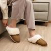 imageParlovable Women Slippers with Memory Foam Fuzzy Warm Bedroom House Shoes Fluffy Winter Indoor Outdoor AntiSkid SoleChestnut