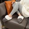 imageParlovable Women Slippers with Memory Foam Fuzzy Warm Bedroom House Shoes Fluffy Winter Indoor Outdoor AntiSkid SoleDark Grey