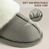 imageParlovable Women Slippers with Memory Foam Fuzzy Warm Bedroom House Shoes Fluffy Winter Indoor Outdoor AntiSkid SoleSand