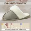 imageParlovable Women Slippers with Memory Foam Fuzzy Warm Bedroom House Shoes Fluffy Winter Indoor Outdoor AntiSkid SoleSand