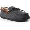 imageULTRAIDEAS Mens Austin Moccains Knit Slippers with TieGrey