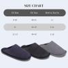 imageNineCiFun Mens House Scuff Slippers Slip On Warm Bedroom Solid Waffle Upper Slippers Lightweight Nonslip IndoorOutdoor House ShoesBlack