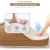 imageParlovable Womens Slippers Open Toe  Fuzzy Comfy Memory Foam Nonslip House Shoes Indoor Outdoor Trendy GiftsChestnut
