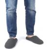 imageULTRAIDEAS Mens Lightweight Cotton Slippers with Memory Foam and Soft Sole GreyGrey1314
