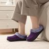 imageULTRAIDEAS Womens Memory Foam House Slippers with Hard Bottom Fur Lined House Shoes with NonSlip Rubber Sole for Indoor ampamp OutdoorPurple