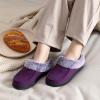 imageULTRAIDEAS Womens Memory Foam House Slippers with Hard Bottom Fur Lined House Shoes with NonSlip Rubber Sole for Indoor ampamp OutdoorPurple