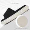 imageNineCiFun Unisex Summer House Slippers Indoor and Outdoor SlipOn Home Bedroom Shoes for Women and MenBlack