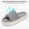 imageNineCiFun Unisex Summer House Slippers Indoor and Outdoor SlipOn Home Bedroom Shoes for Women and MenGrey