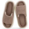 imageNineCiFun Unisex Summer House Slippers Indoor and Outdoor SlipOn Home Bedroom Shoes for Women and MenBrown