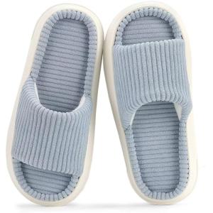 imageNineCiFun Unisex Summer House Slippers Indoor and Outdoor SlipOn Home Bedroom Shoes for Women and MenLight Blue