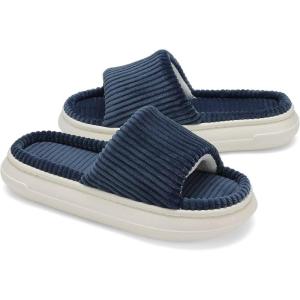 imageNineCiFun Unisex Summer House Slippers Indoor and Outdoor SlipOn Home Bedroom Shoes for Women and MenNavy