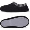 imageshevalues Women House Memory Foam Slippers Teddy Fleece Bedroom Sock Shoes with Soft Rubber SoleBlack