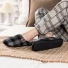 imageULTRAIDEAS Mens Fuzzy Scuff Slippers Comfy Winter Warm Indoor House Shoes Fur LinedGreyBlack