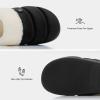 imageNineCiFun Womens Cozy Fuzzy Slippers Memory Foam Plush Soft NonSlip House Shoes Warm Indoor Outdoor SlippersBlack