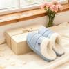 imageNineCiFun Womens Cozy Fuzzy Slippers Memory Foam Plush Soft NonSlip House Shoes Warm Indoor Outdoor SlippersBlue
