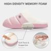 imageNineCiFun Womens Cozy Fuzzy Slippers Memory Foam Plush Soft NonSlip House Shoes Warm Indoor Outdoor SlippersPink