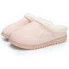 imageNineCiFun Womens Suede Memory Foam Slippers Plush Faux Fur Lining House Shoes with NonSlip Sole for Indoor Outdoor ComfortPink