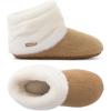 imageULTRAIDEAS Womens Bootie Slippers Memory Foam  Warm Fuzzy Non Slip House Shoes Perfect Holiday Gift for Women Indoor Winter SlippersCappuccino