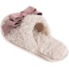 image:imageULTRAIDEAS Womens Fuzzy Slippers with Bow and Memory Foam Ladies Cute Slipon House Slippers for Indoor Use