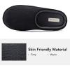 image:imageULTRAIDEAS Mens Fuzzy Scuff Slippers Comfy Winter Warm Indoor House Shoes Fur LinedDark Black