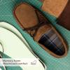 image:imageULTRAIDEAS Mens Luke Moccasin Slippers Memory Foam Cozy House Slippers Warm Comfy Slippers for Men Indoor Outdoor Loafer AntiSlip Home ShoesLight Coffee