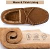 image:imageULTRAIDEAS Mens Luke Moccasin Slippers Memory Foam Cozy House Slippers Warm Comfy Slippers for Men Indoor Outdoor Loafer AntiSlip Home ShoesTan