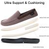 image:imageULTRAIDEAS Mens MocToe Slippers Loafer House Shoes Indoor Outdoor Memory Foam with BreathableampWarm Knit UpperCinnamon Coffee