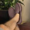 image:imageULTRAIDEAS Mens MocToe Slippers Loafer House Shoes Indoor Outdoor Memory Foam with BreathableampWarm Knit UpperCinnamon Coffee